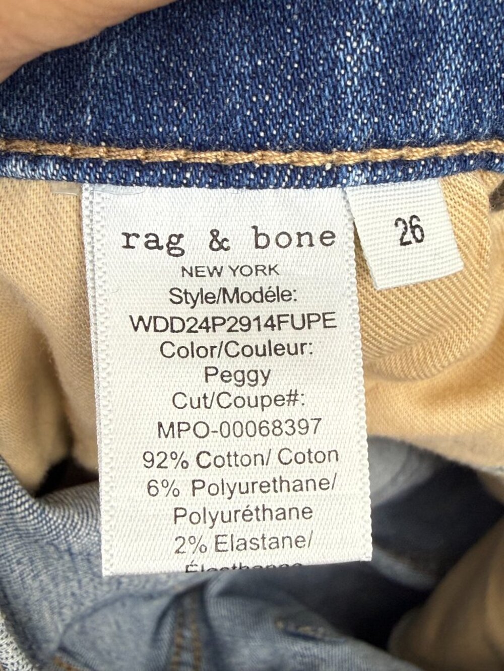 rag & bone Pewter Light Wash Sofie Ankle-Length Wide-Leg Jeans - Size - 26 - Picture 6 of 6